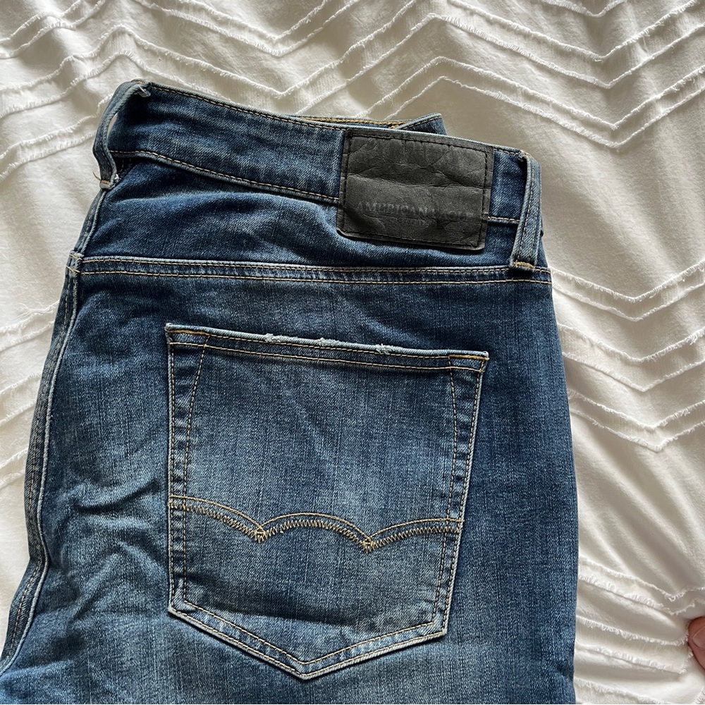 Distressed American Eagle Slim Jeans